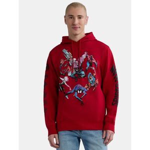 NWT Spider-Man Men's Spidey Group Graphic Hoodie, Size XL
